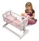 Badger Basket Heirloom Style Doll Cradle with Bedding - White/Pink